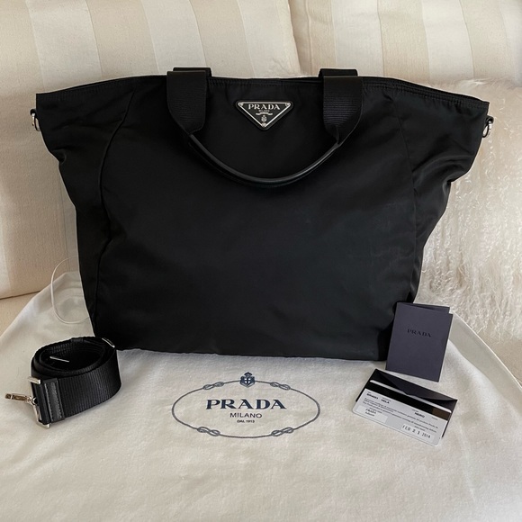 Prada Handbags - PRADA Vela Nylon Tote - BR4051
